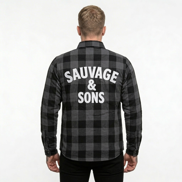 Flannel Motorcycle Jacket with Aramid Protection | Sauvage & Sons